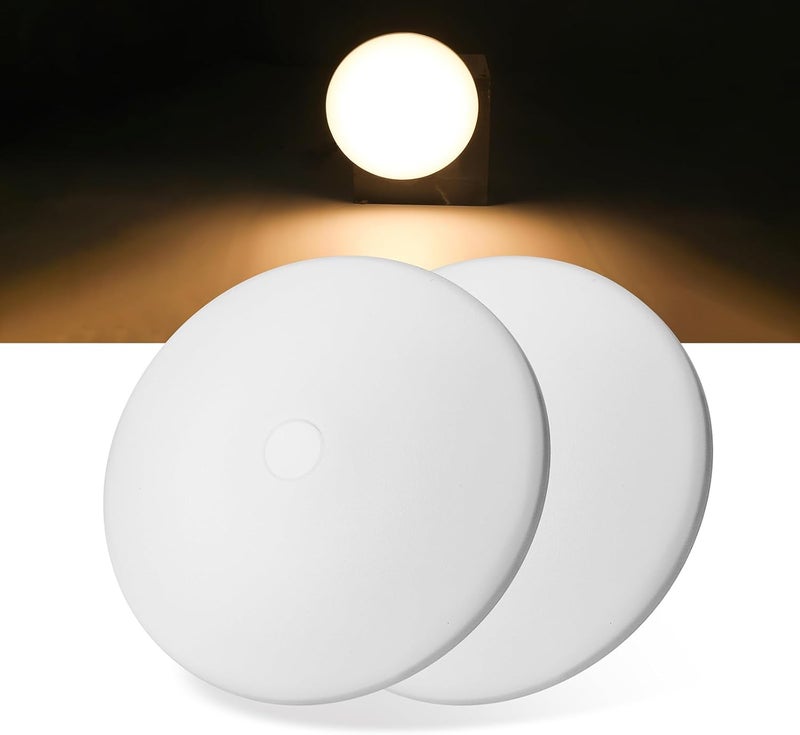 ULITECO RV Light Interior 12V, 4.5Inch RV Ceiling Dome Light, RV LED Puck Light with ON/Off Switch, 500LM Camper Lights Fixture for RV Boat Camper Trailer (3200K Warm White, 2PCS) - Image 1